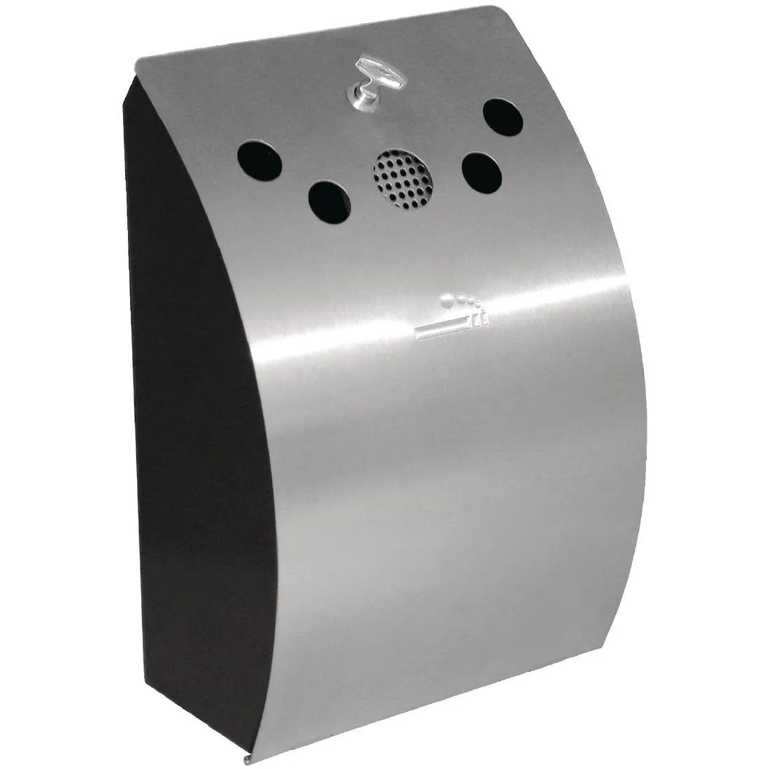 Cenicero de pared de acero inoxidable - 245 x 142 mm