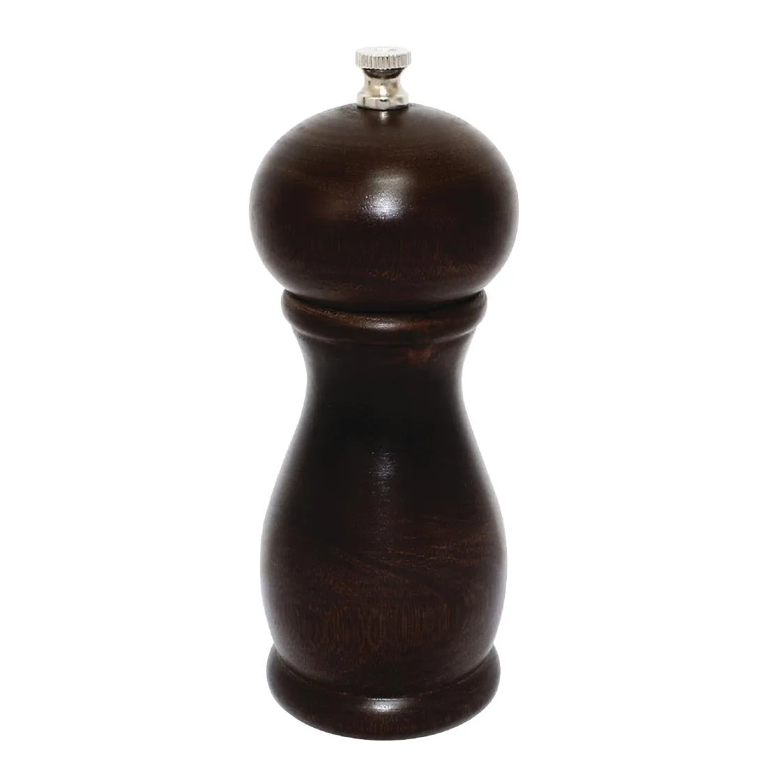 Molino de sal y pimienta de madera oscura - H 153 mm