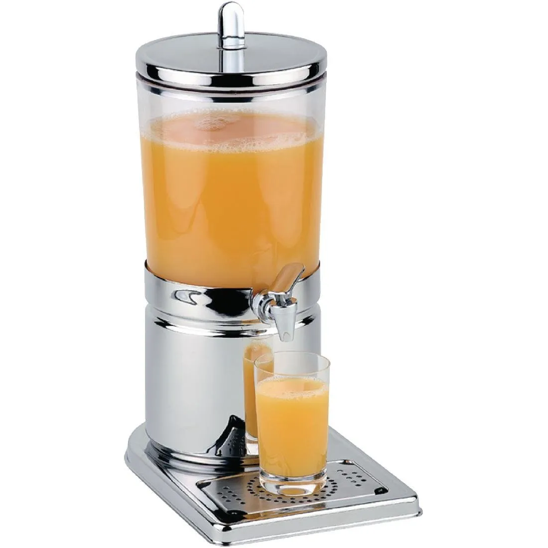 Distribuidor de Zumo de Fruta en Acrílico y Acero Inoxidable - 4 L