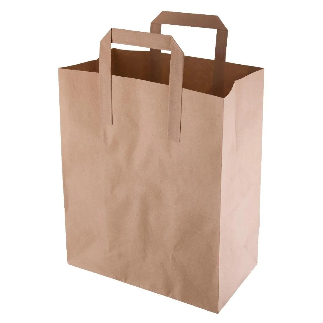 Bolsa de papel reciclable marrón - 255 x 215 mm - Lote de 250