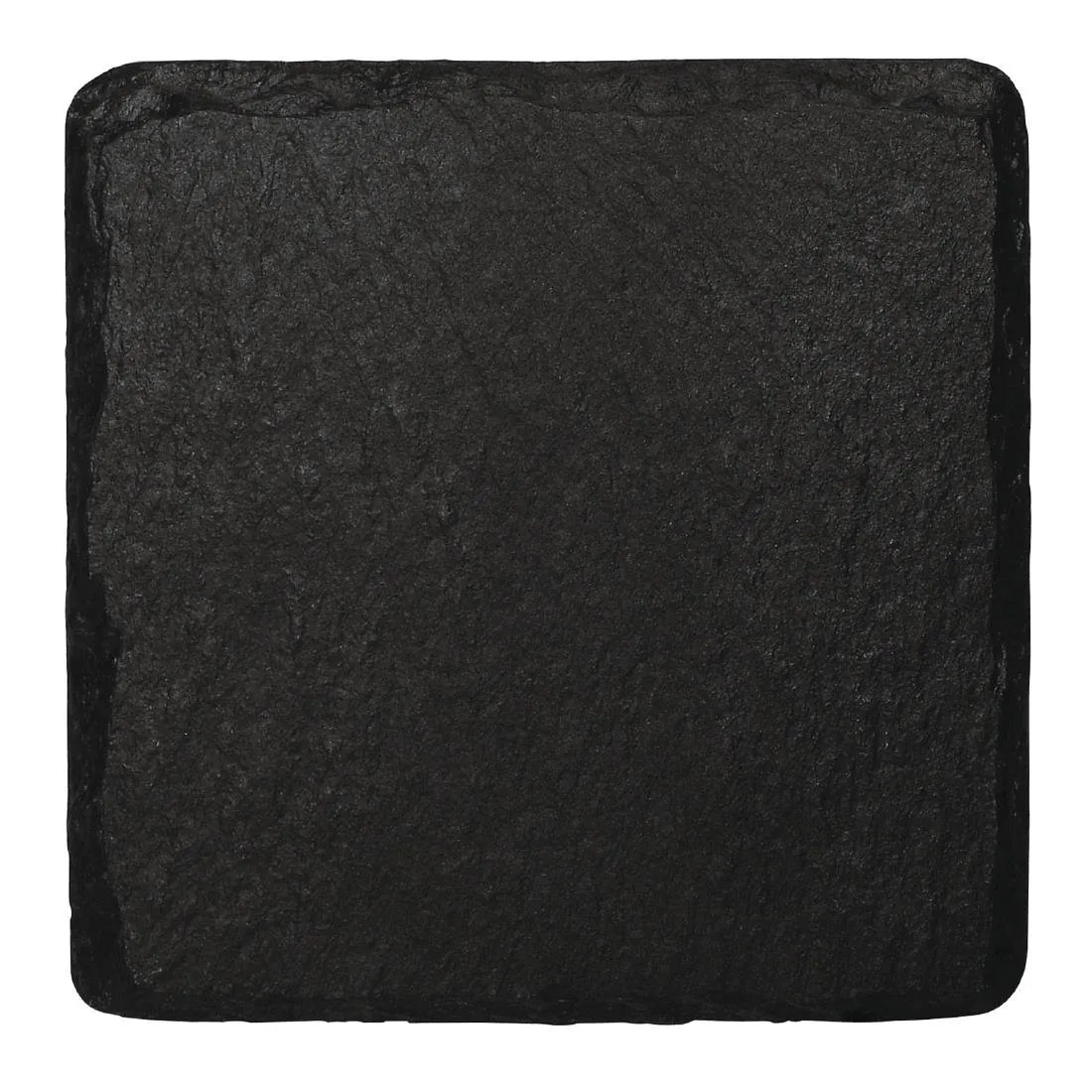 Plato de presentación de pizarra natural - 130 x 130 mm