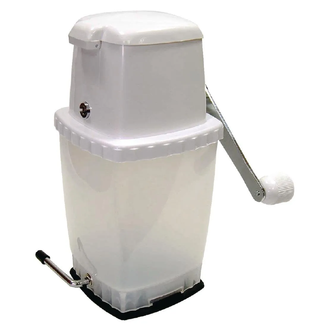 Trituradora de hielo manual blanca