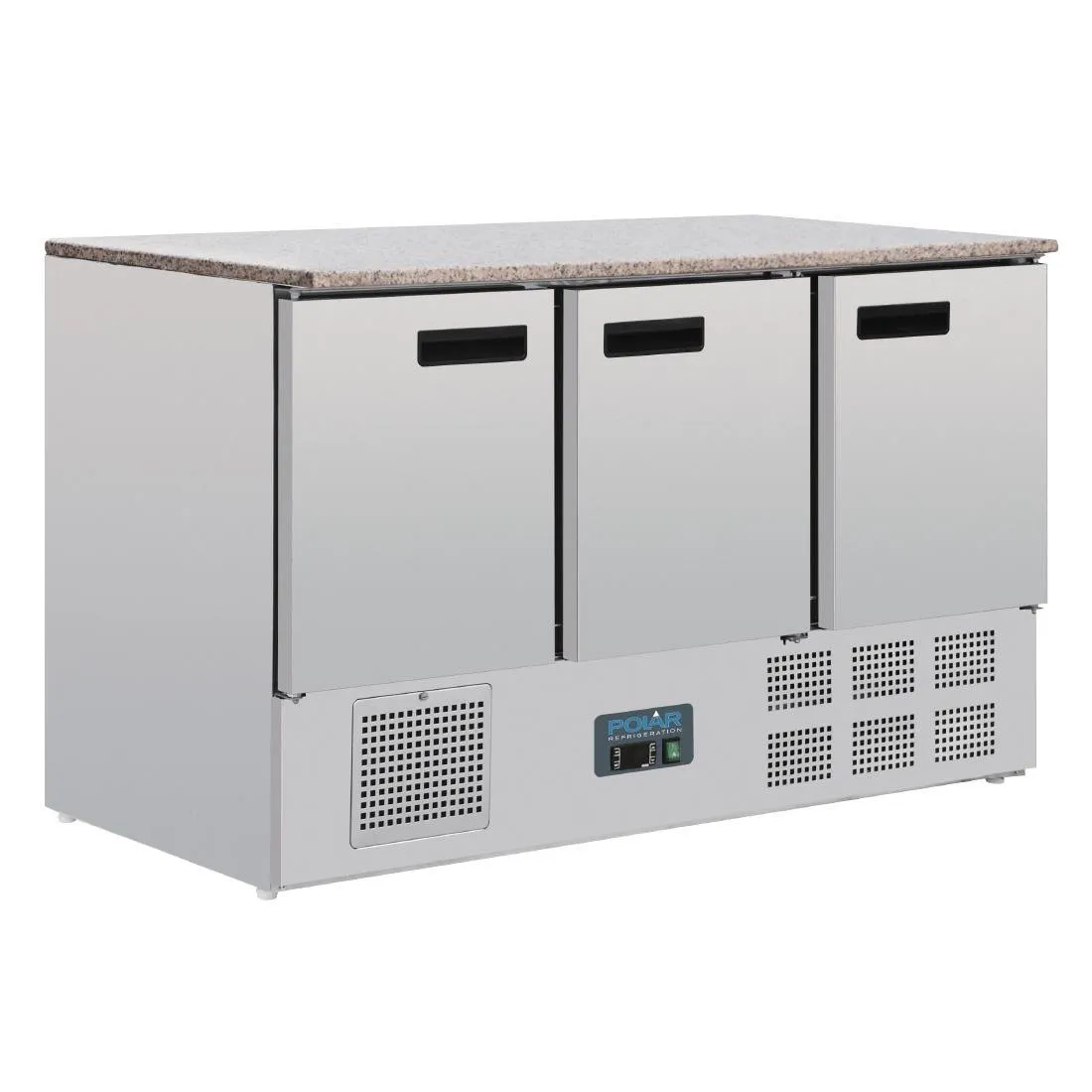 Mesa refrigerada positiva con encimera de mármol - 368 L