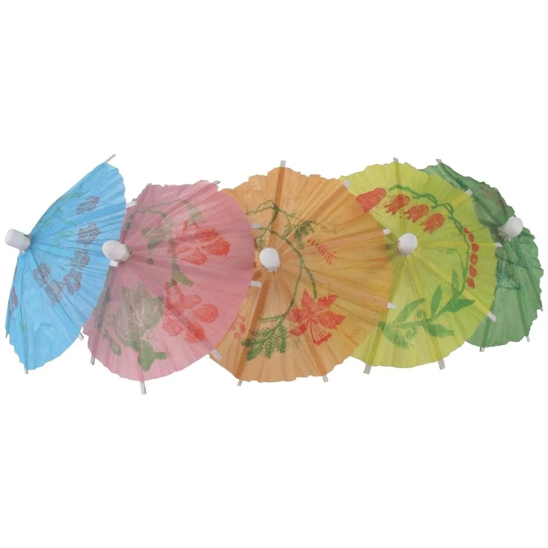 Parasol de papel de diferentes colores - Lote de 144