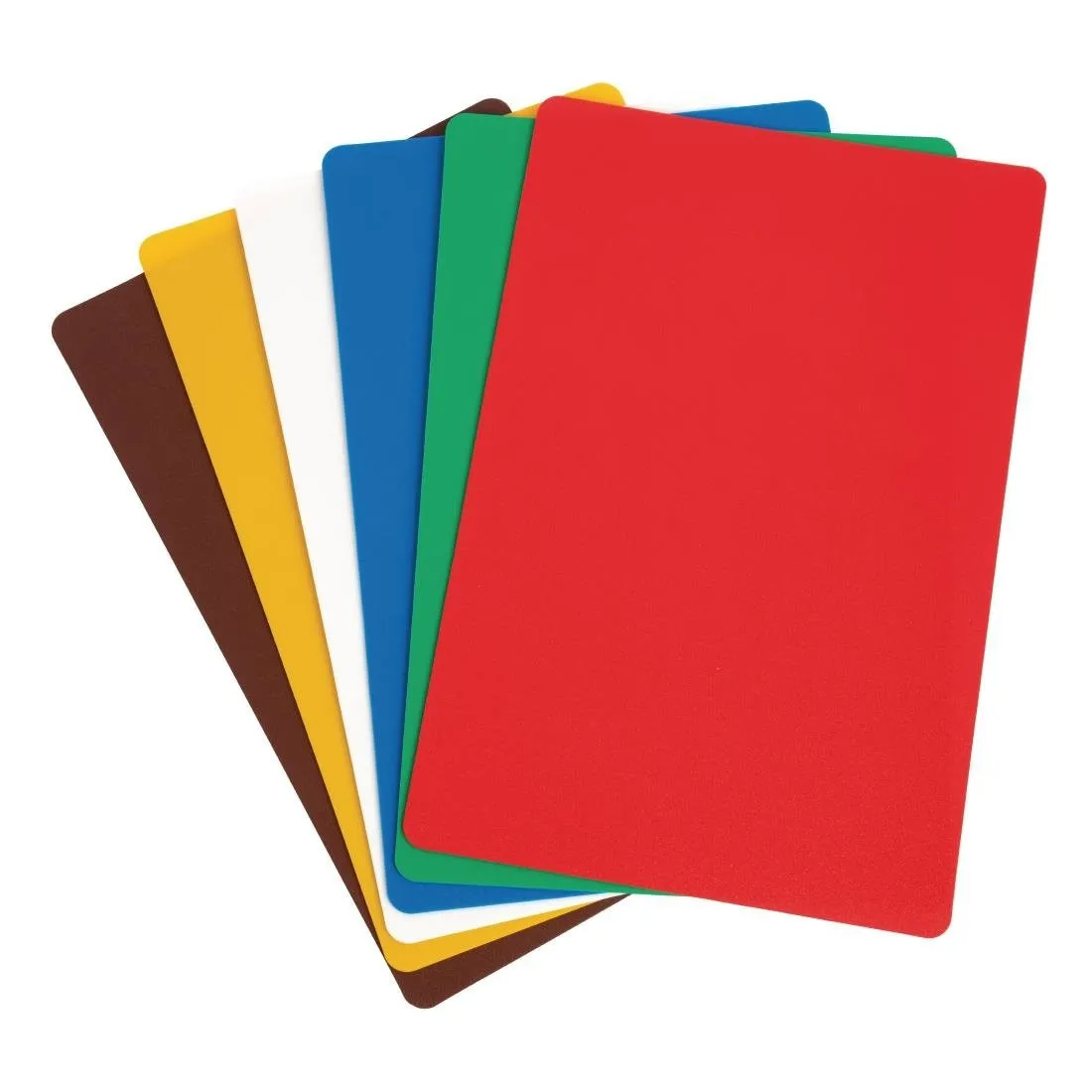 Tablas de cortar flexibles de polipropileno - 450 x 300 mm - Espesor 1,5 mm - Juego de 6