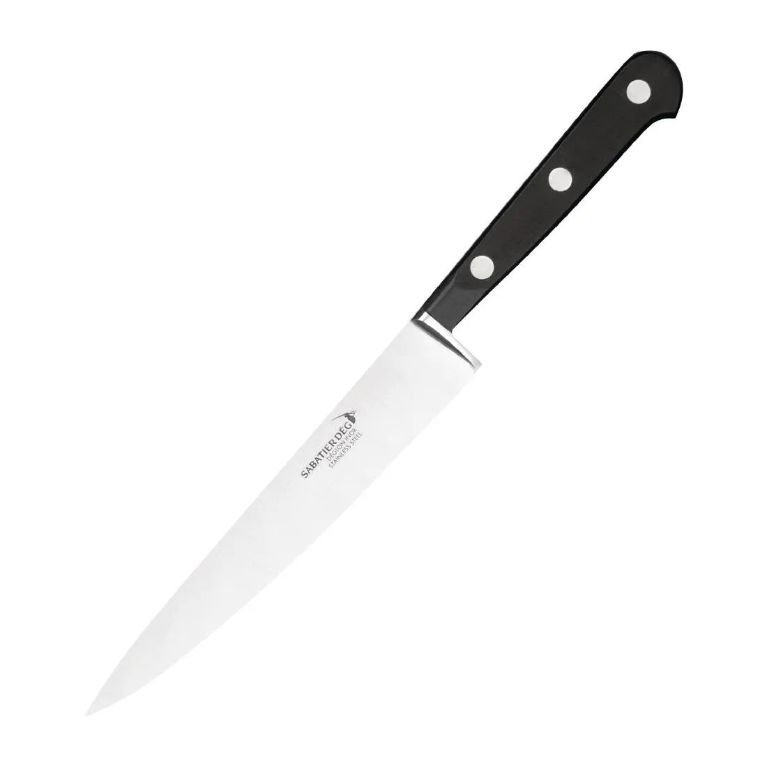 Cuchillo de filete de lenguado de acero inoxidable con hoja de 20 cm.
