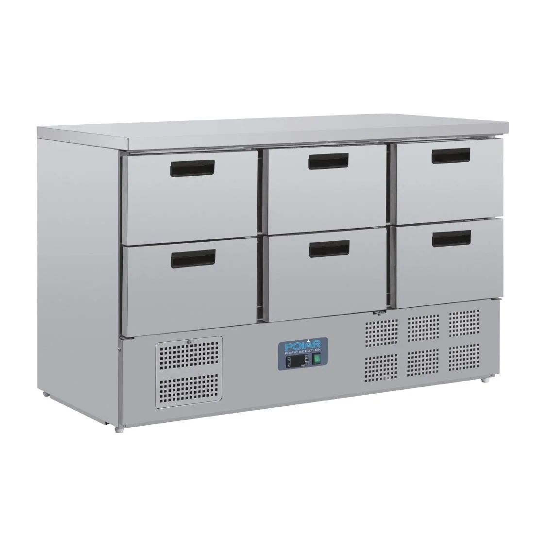 Mesa Refrigerada Positiva de Acero Inoxidable - 6 x GN 1/1
