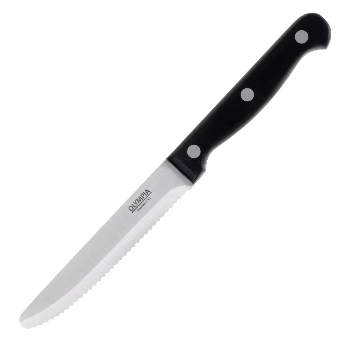 Cuchillo de carne negro - Lote de 12