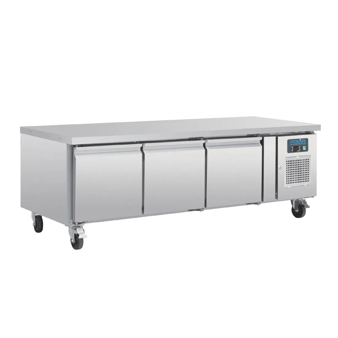 Zócalo refrigerado positivo GN 1/1 Serie U - 3 puertas - 317 L
