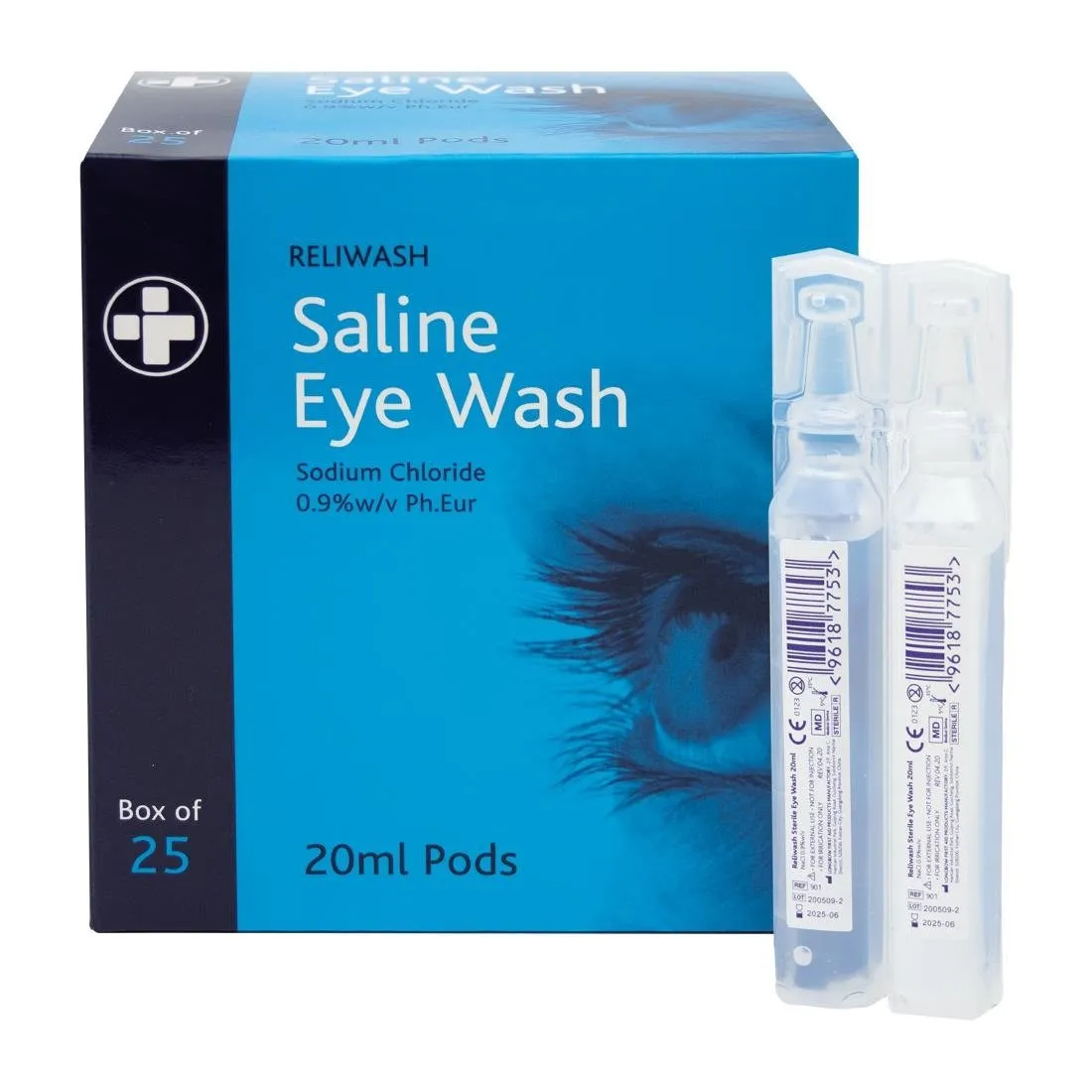 Gotas Oftálmicas Salinas Estériles 20 ml - Lote de 25