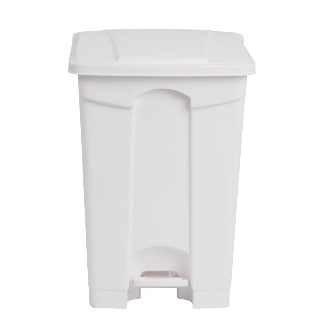 Cubo de basura de cocina con pedal blanco - 45 L