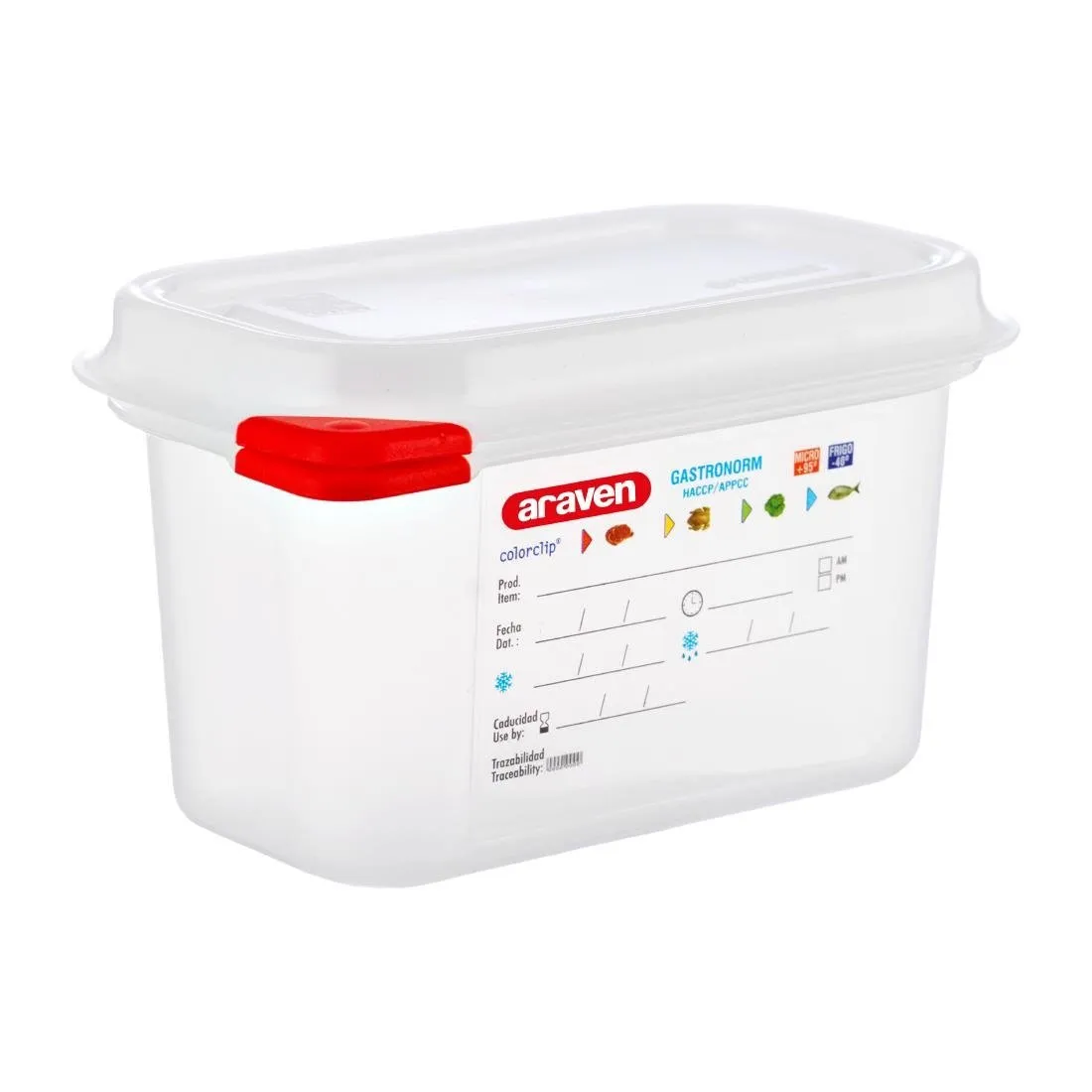 Caja de alimentos GN1/9 1L - Lote de 4