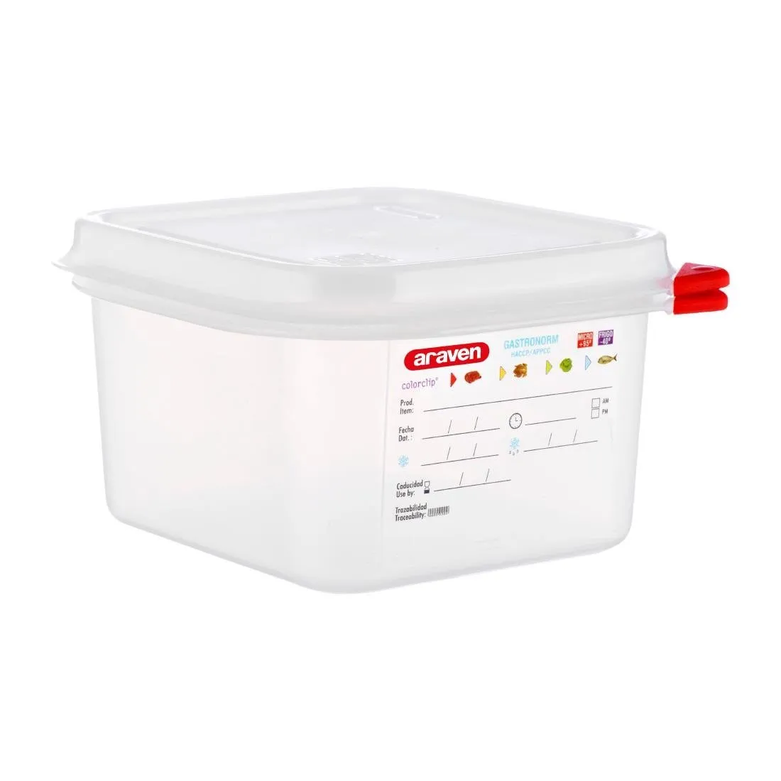 Caja de alimentos GN1/6 1,7L - Lote de 4