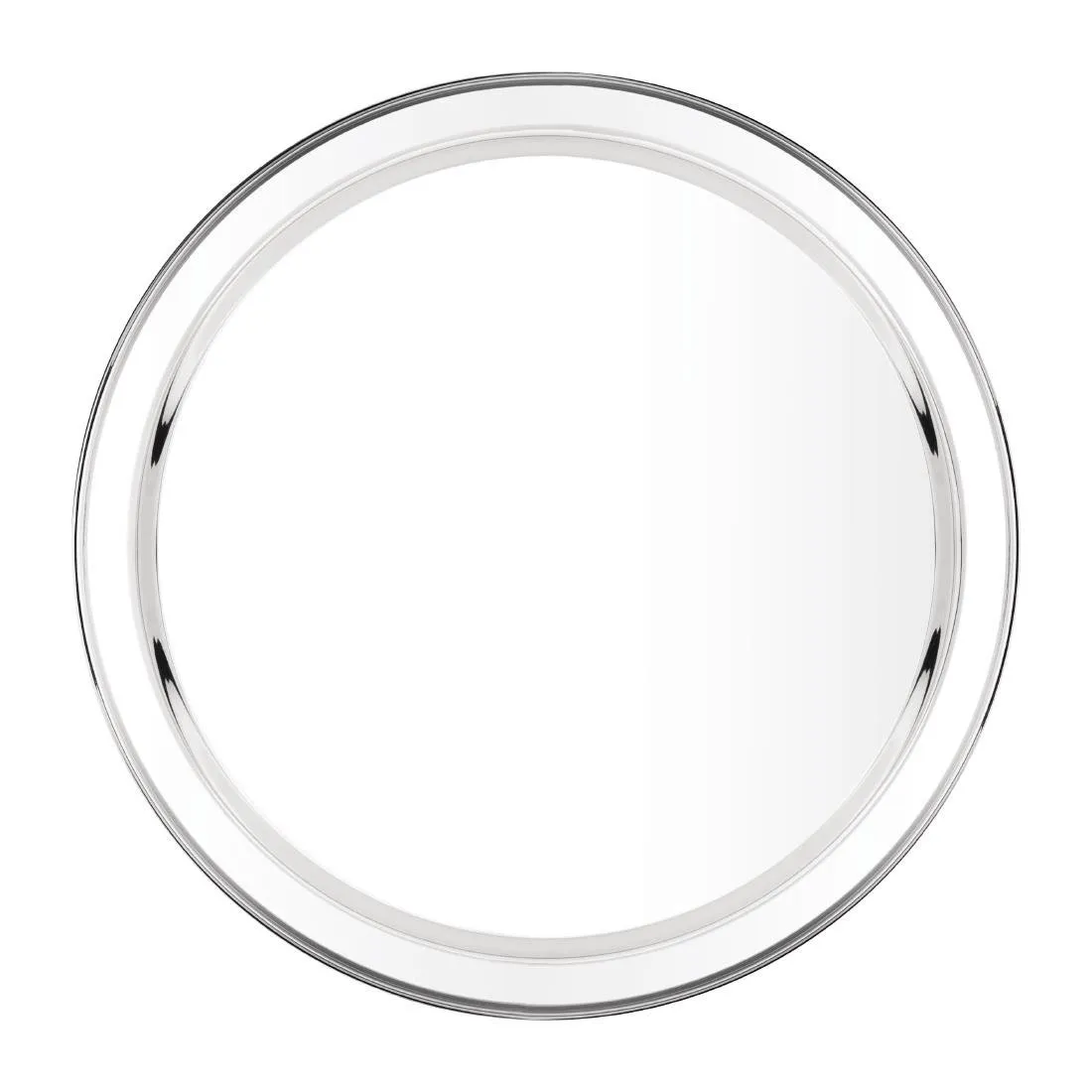 Bandejade servicio redonda de acero inoxidable - Ø 405 mm