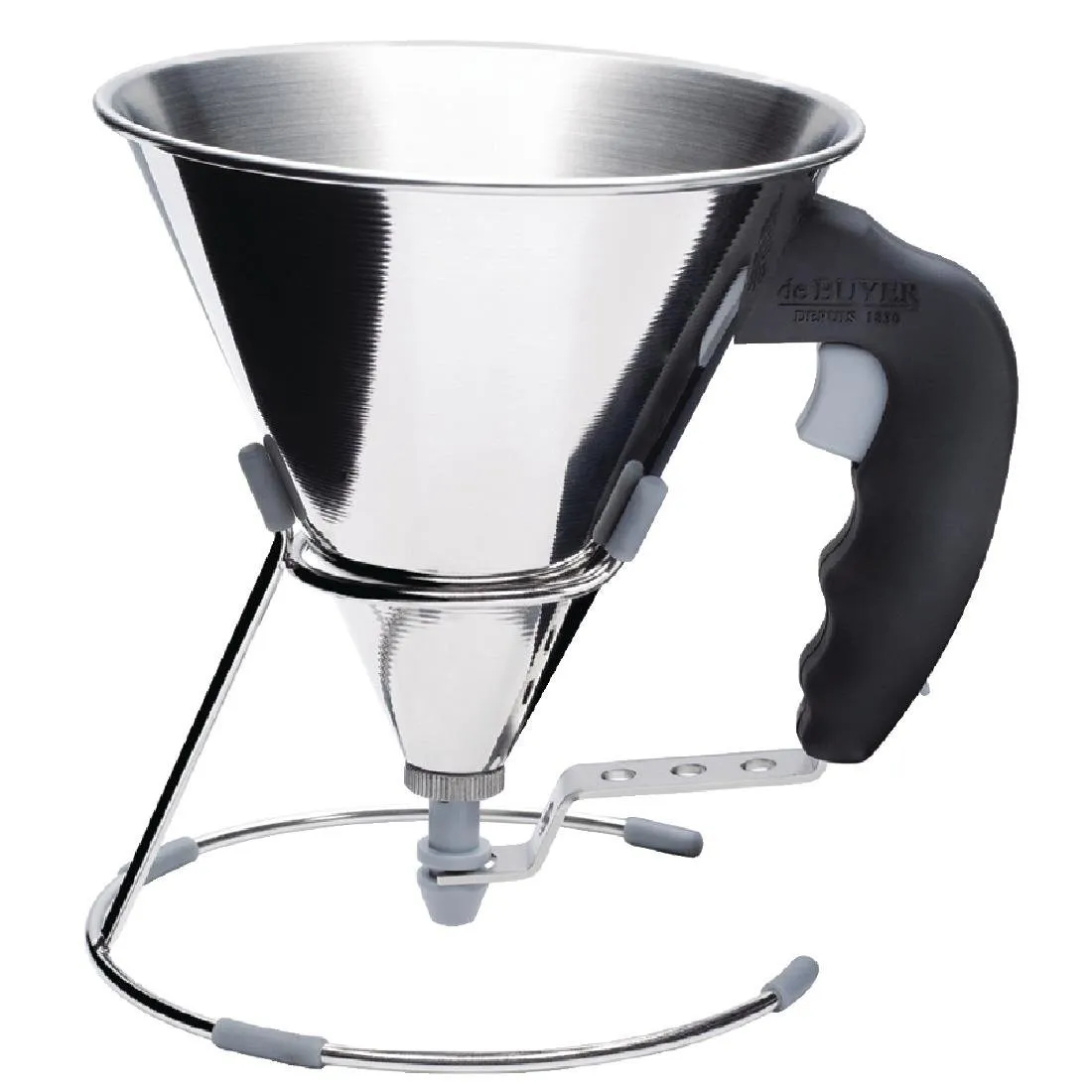 Mini Embudo de Acero Inoxidable con Pistón Automático - 800ml