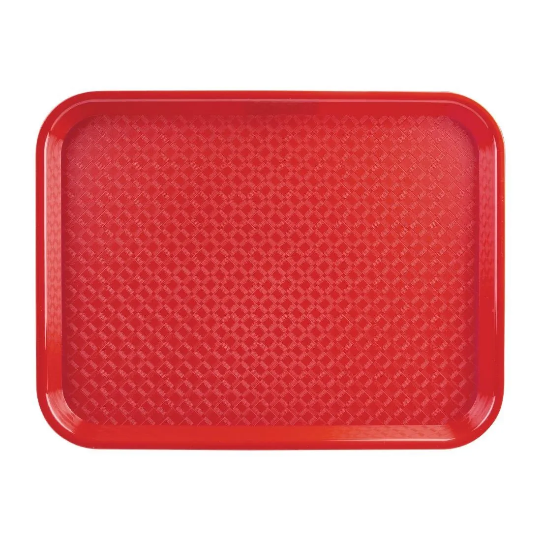 Bandej de comida rápida de plástico rojo