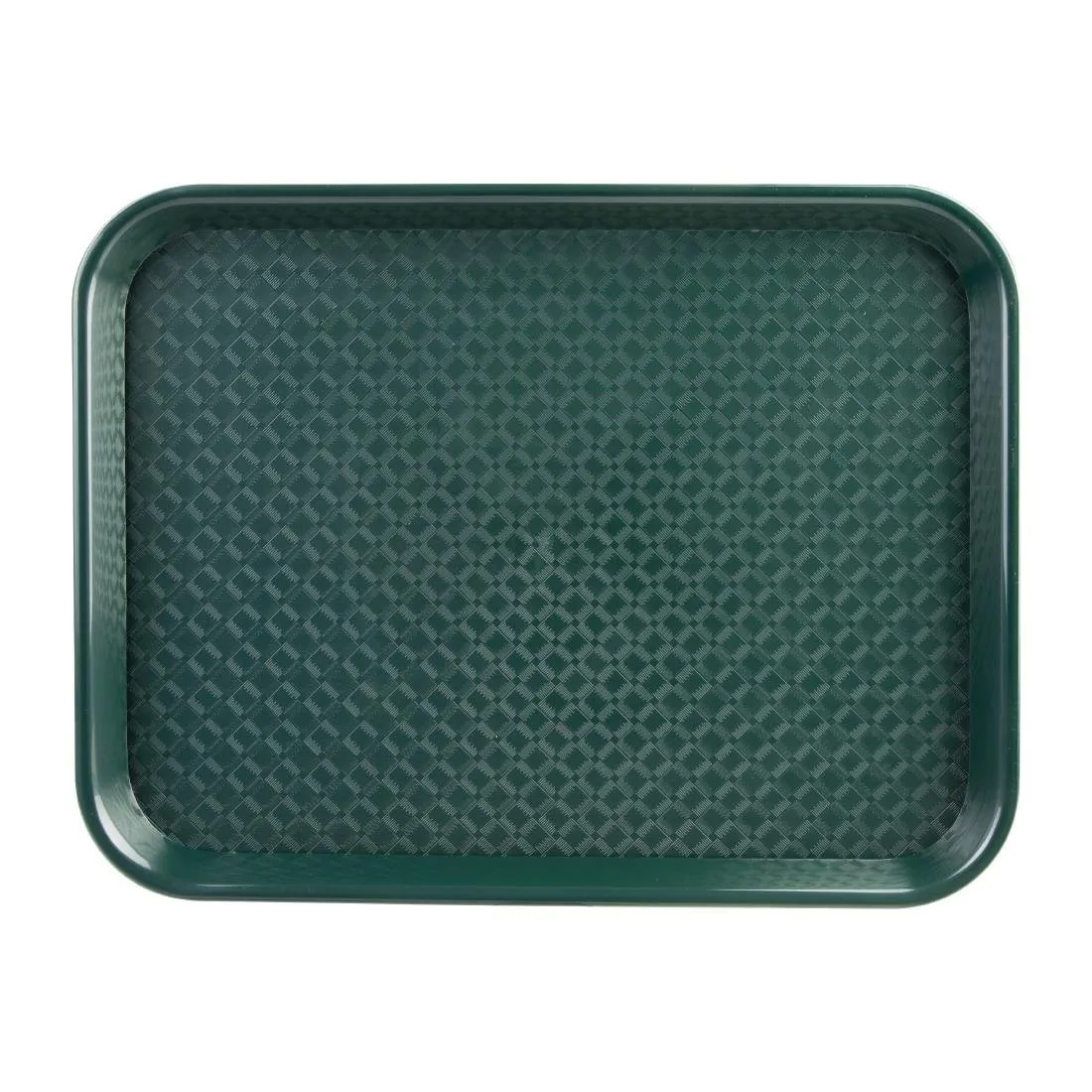 Bandeja de comida rápida de plástico verde