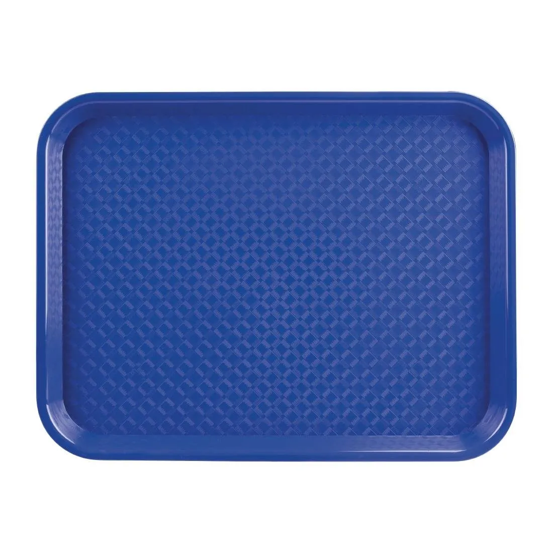 Bandej de comida rápida de plástico azul