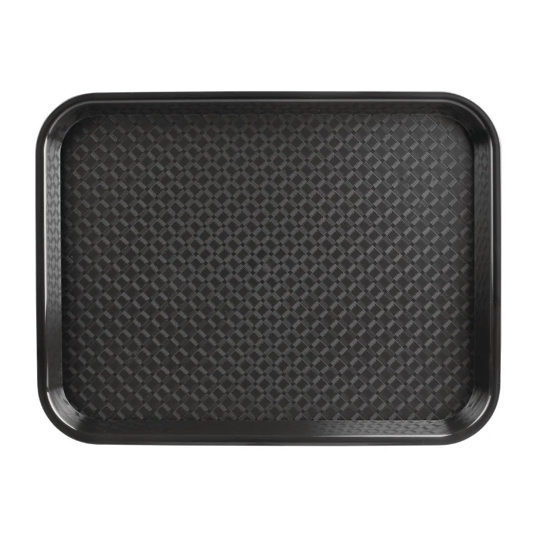 Bandej de comida rápida de plástico negro
