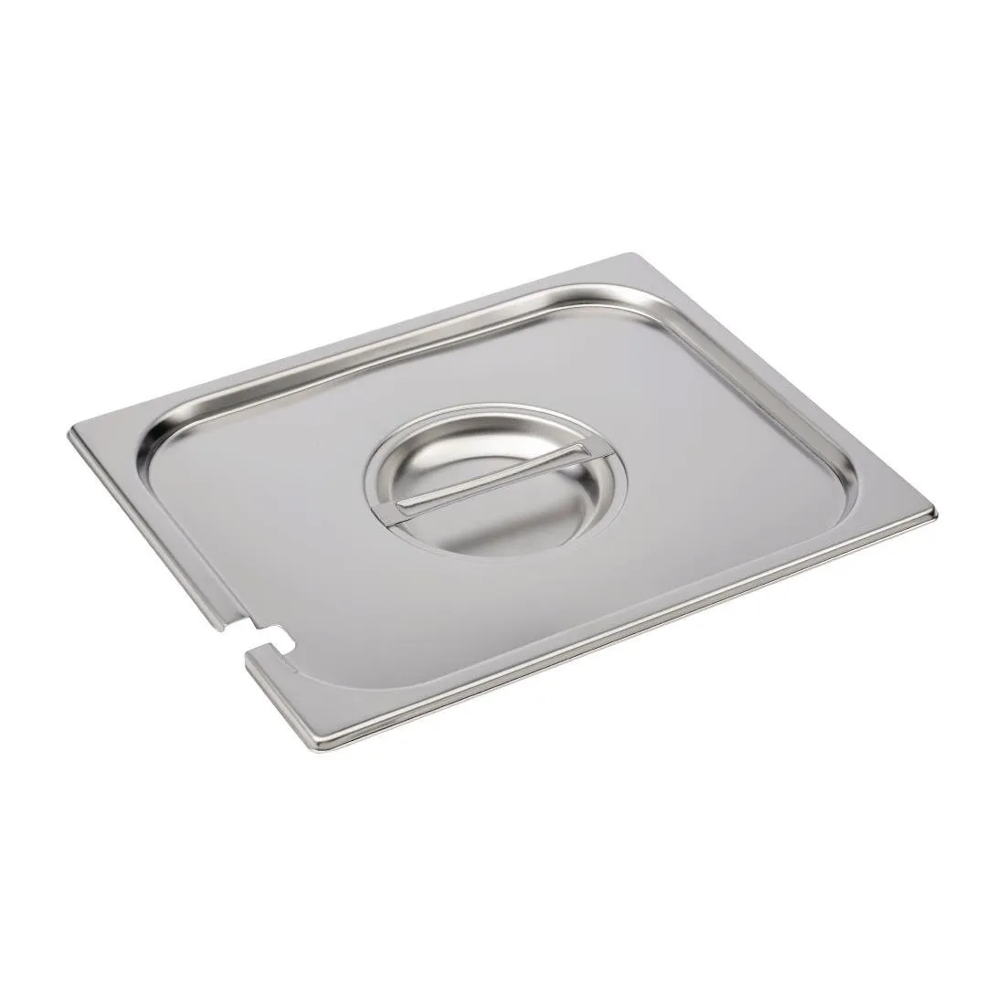Tapa de acero inoxidable con muesca - GN 1/2