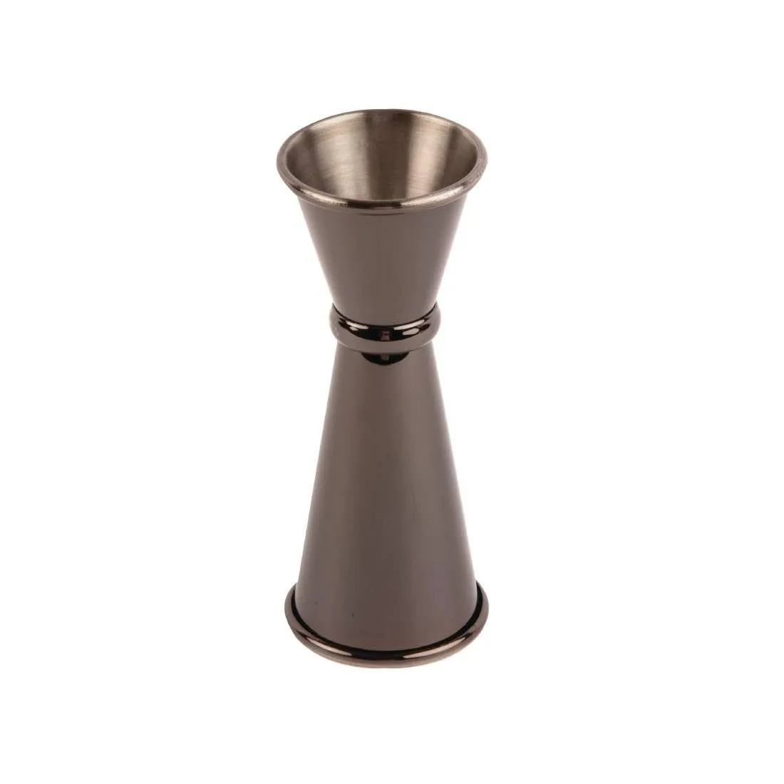 Medida de vaso cónico gris titanio de 25 y 50 ml