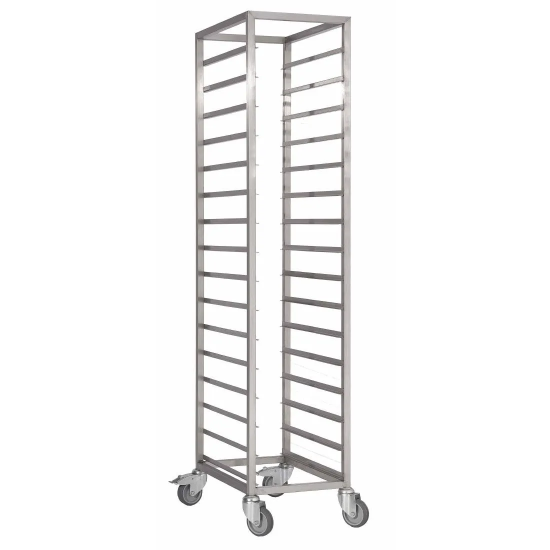 Carro deslizante de acero inoxidable GN 1/1 - 18 niveles