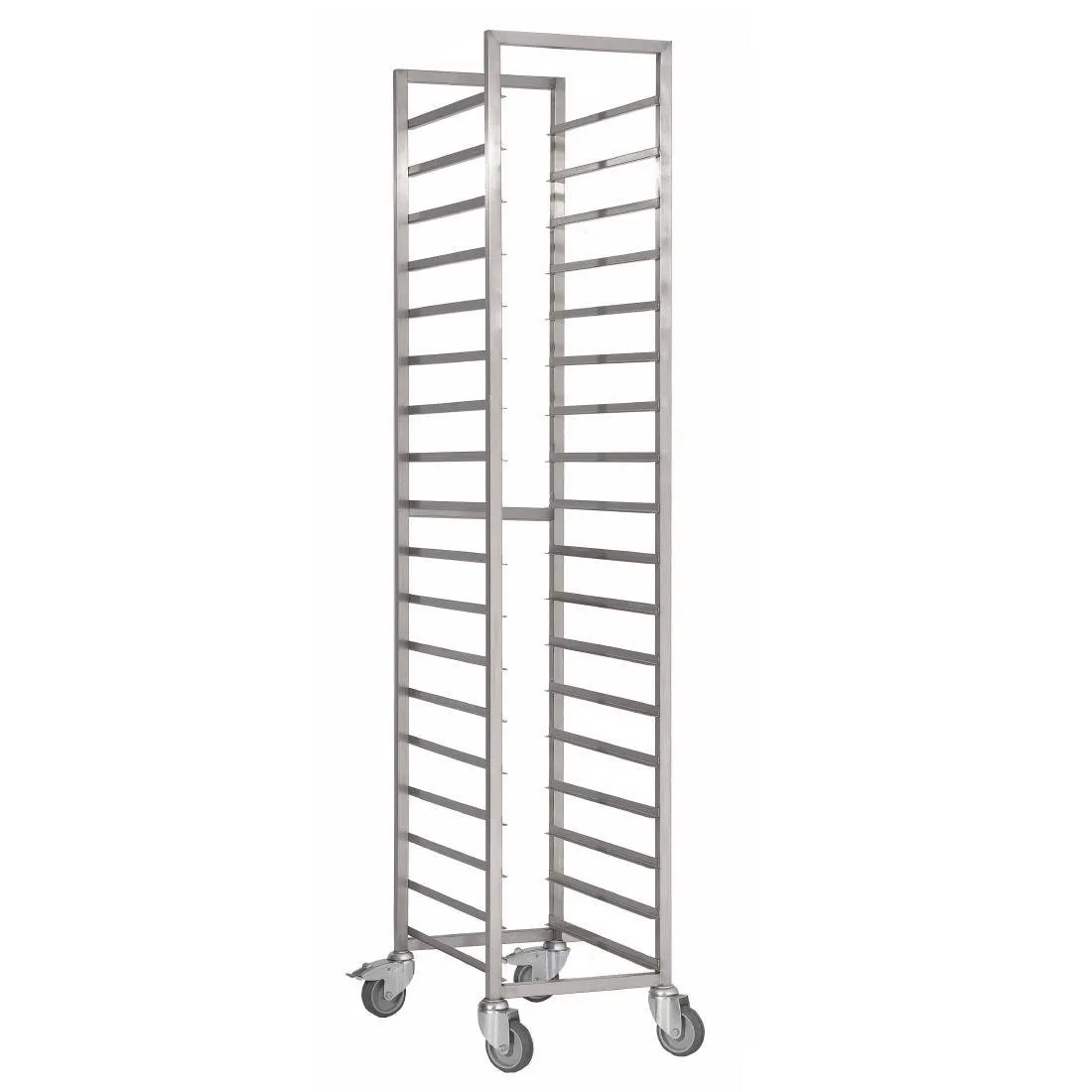 Carro deslizante de acero inoxidable - 600 x 400 mm - 18 niveles