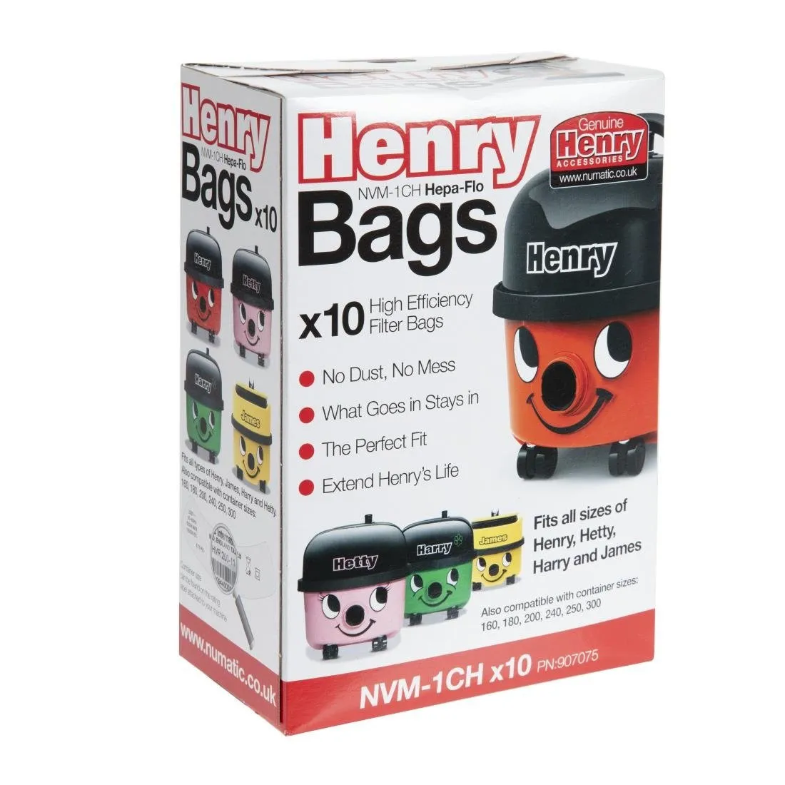 Bolsas de aspiradora Henry - Lote de 10