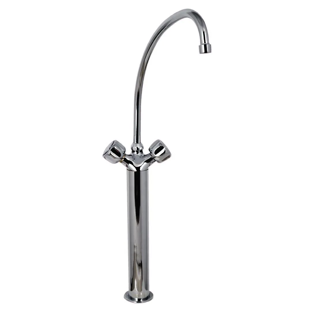 Grifo Mezclador Monomando Modelo Pesado 3/4" Con 2 Grifos en Columna - L 300 mm