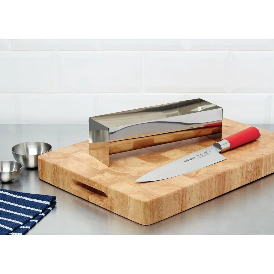 Molde para terrina de acero inoxidable en forma de U - 260mm