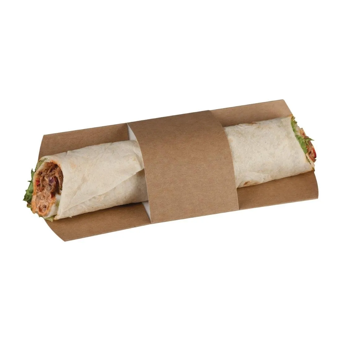 Funda de tortilla Kraft compostable - Paquete de 1000