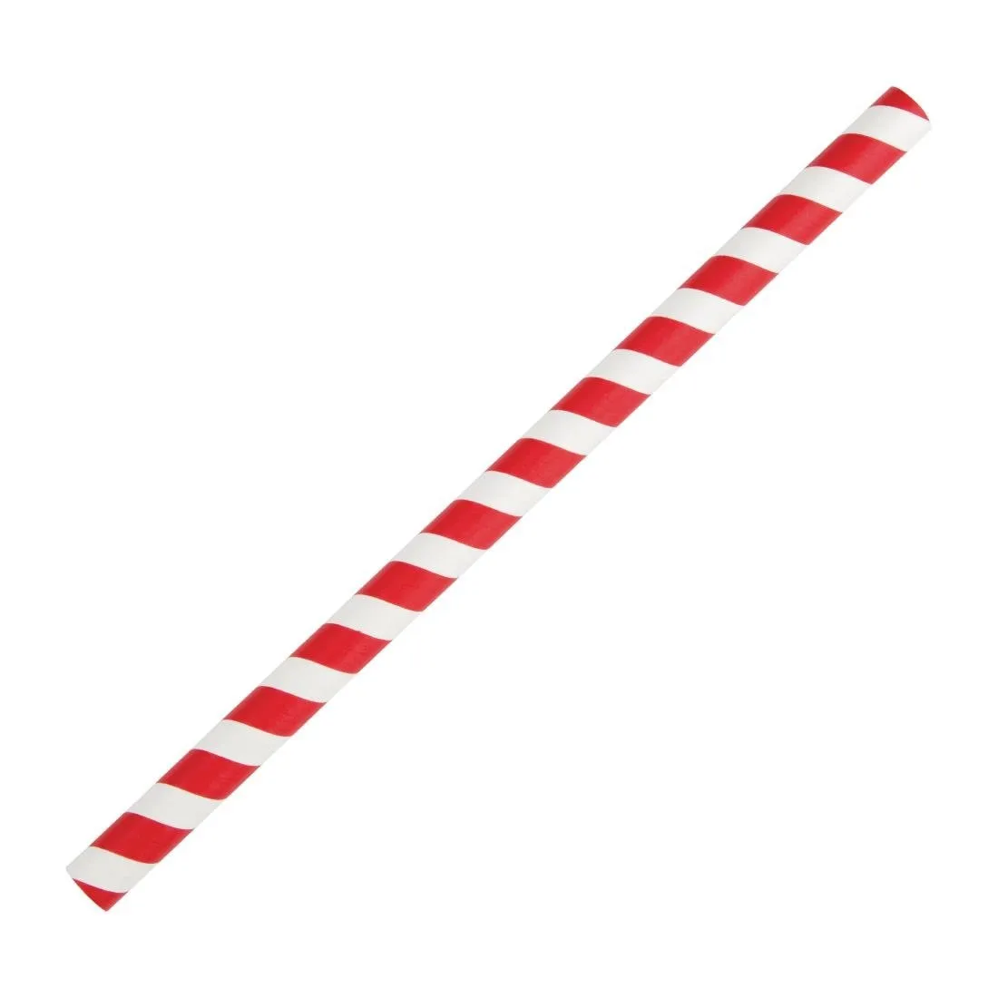 Pajitas para smoothies de papel - Rojo - L 210mm - Lote de 250