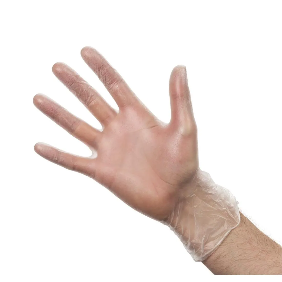 Guantes de vinilo con polvo transparentes XL - Paquete de 100