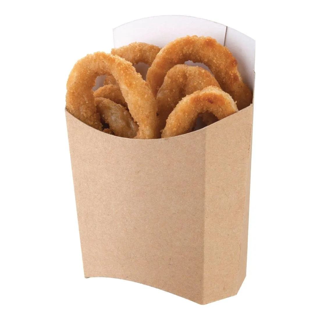 Grandes Bolsas de Papas Fritas Kraft Compostables - Lote de 1000