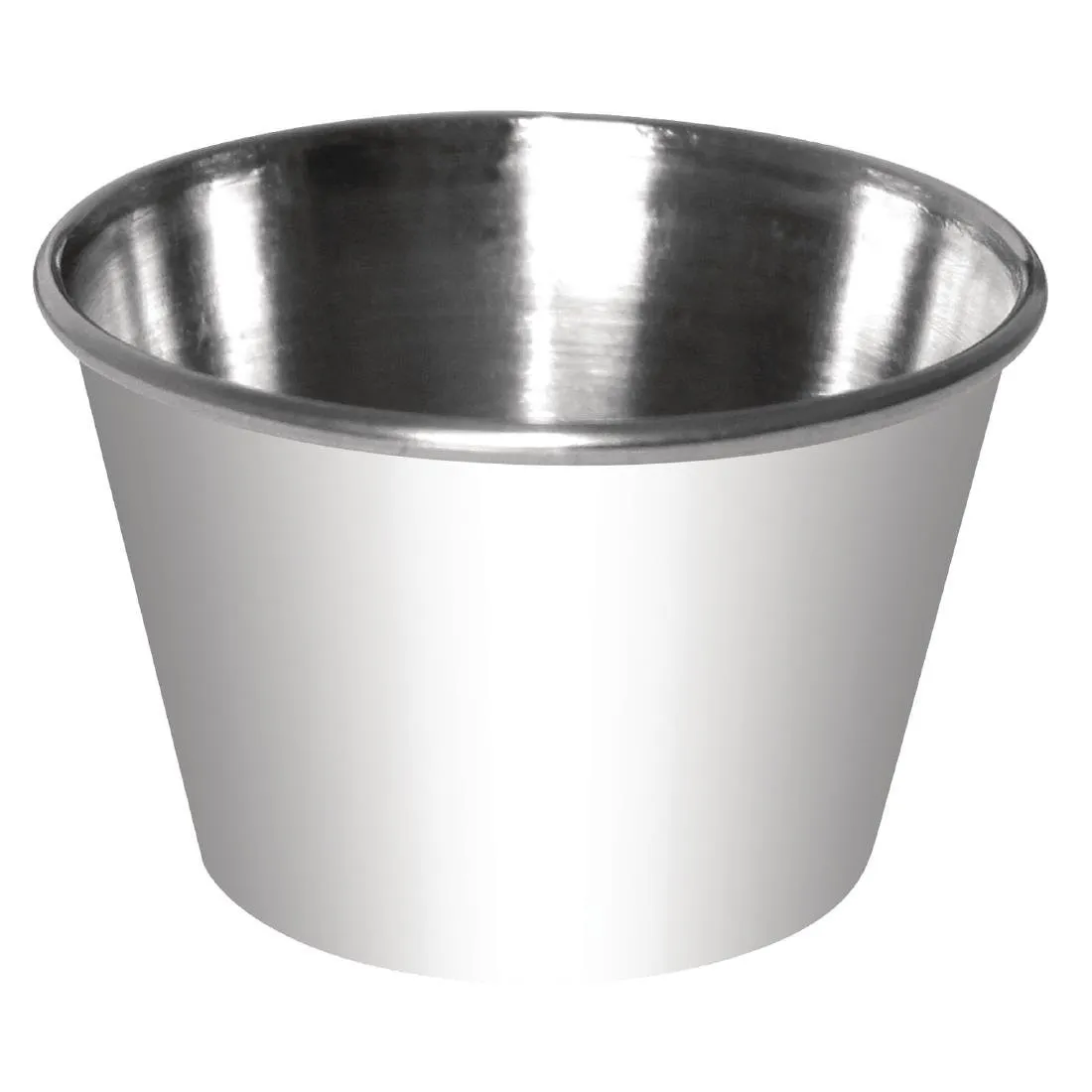 Recipientes para salsa de acero inoxidable - 115 ml - Lote de 12