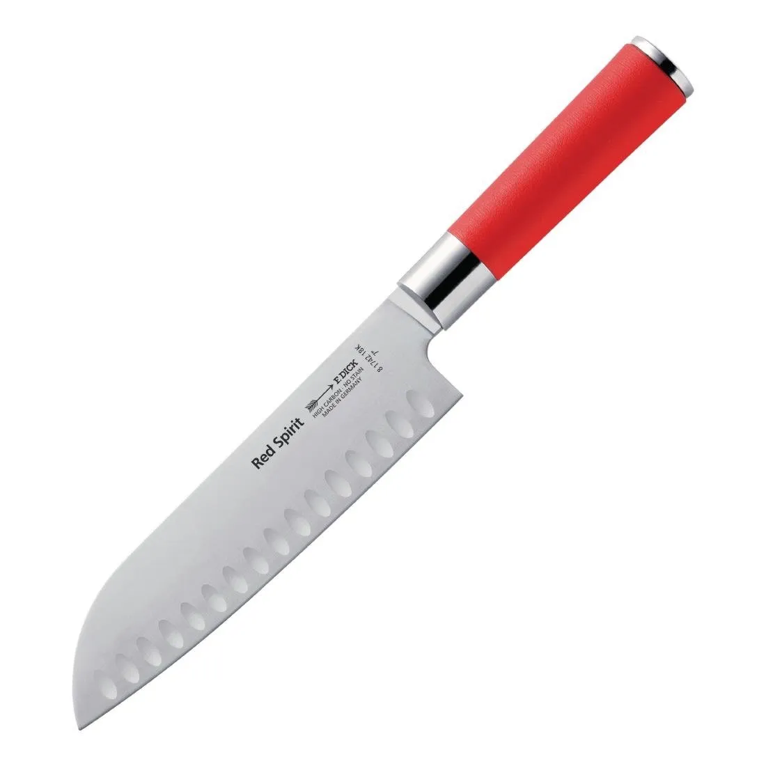 Cuchillo Santoku alveolado Red Spirit - 180mm
