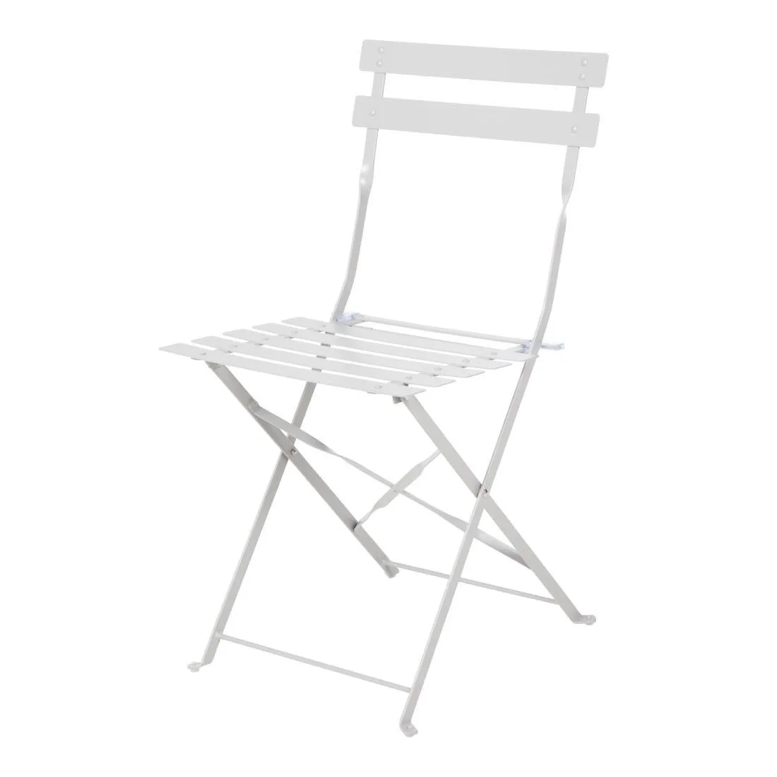 Silla De Terraza De Acero - Gris - Lote De 2