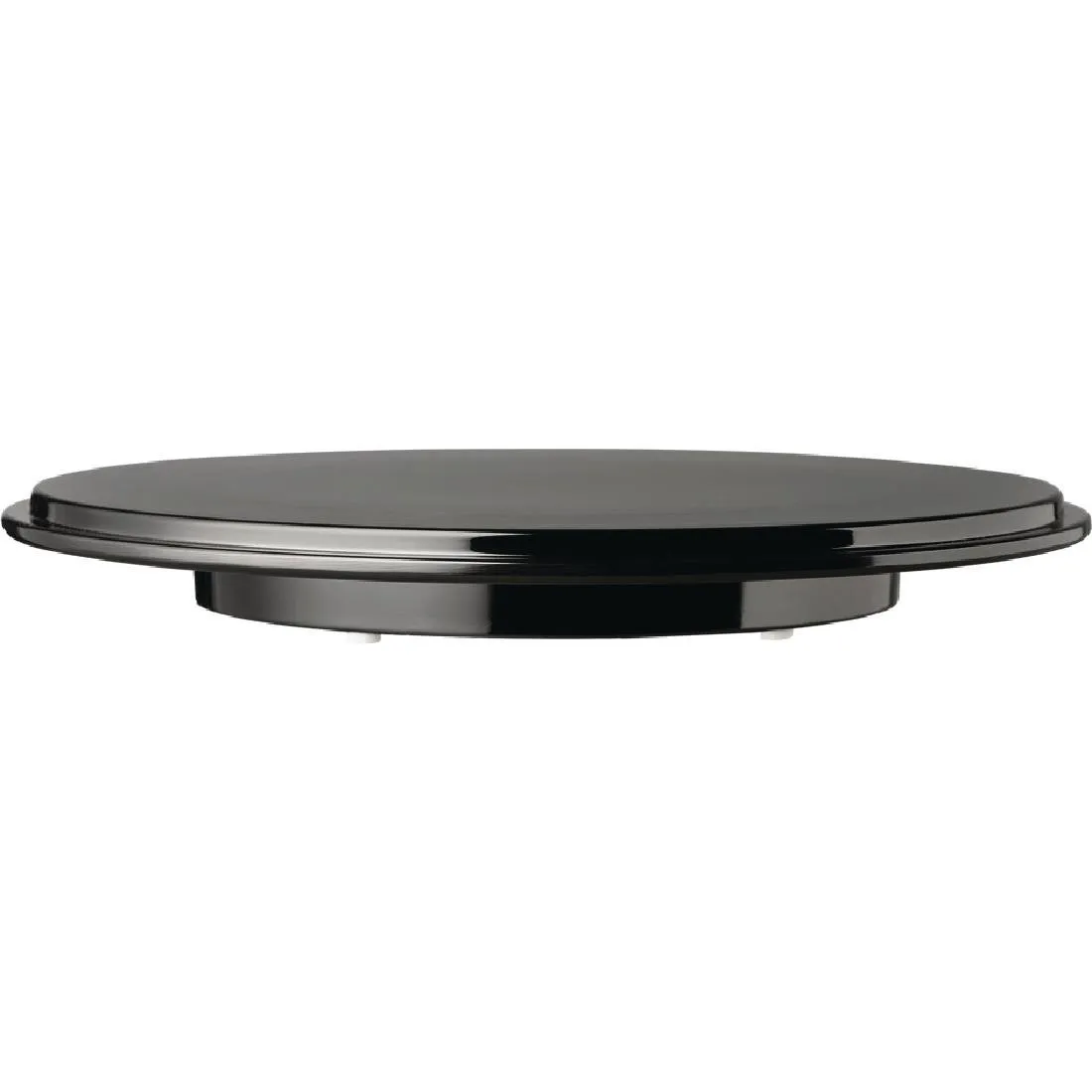 Plato Para Pastel De Melamina Pura Negro - Ø310Mm