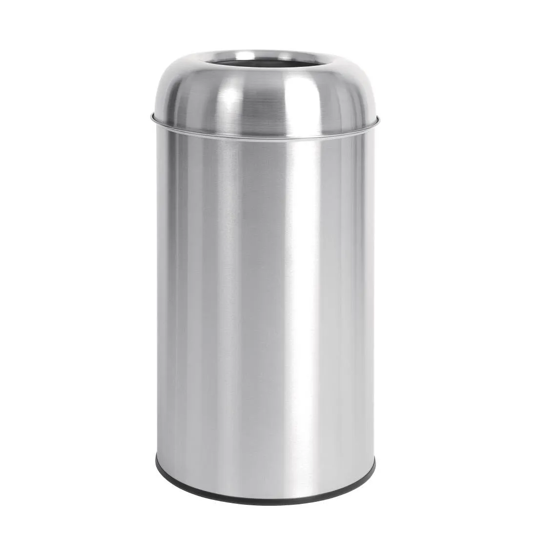 Cubo de basura Dome de acero inoxidable abierto - 40L