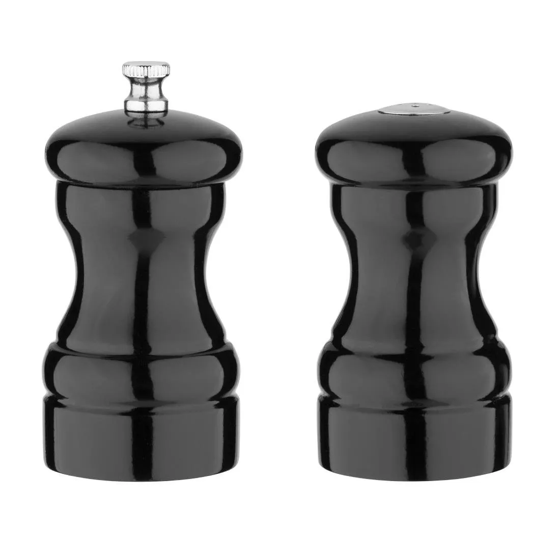 Conjunto de Sal y Pimienta de Madera Negra