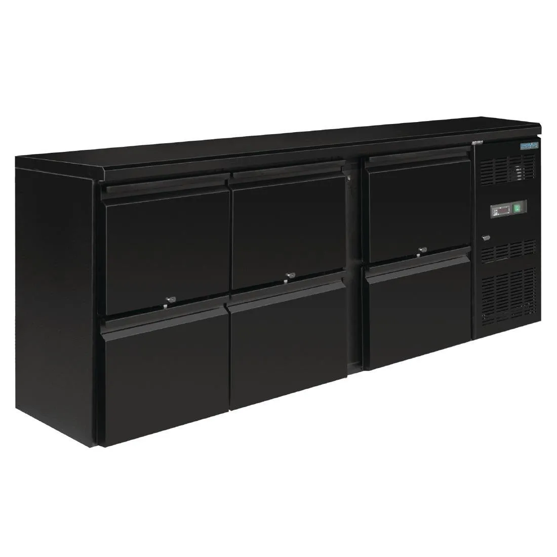 Barra trasera refrigerada - 6 cajones completos - 536 L