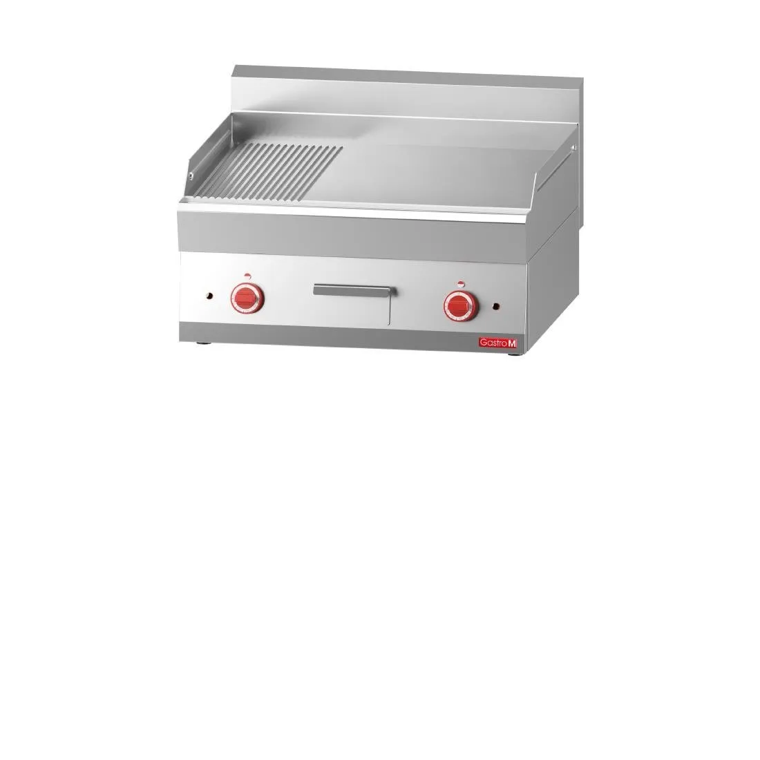 Plancha Eléctrica con Placa Mitad Lisa Mitad Rayada - L 700 x P 650 mm