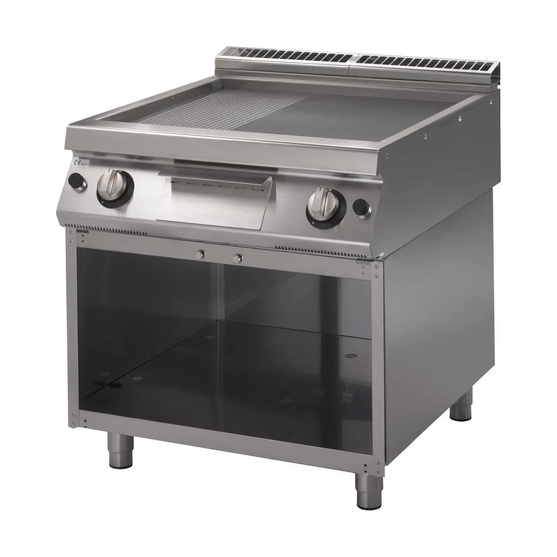 Plancha Gas 700 Con Placa 2/3 Lisa 1/3 Estriada