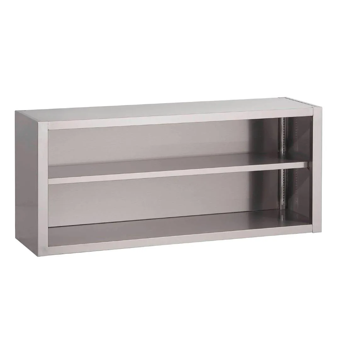 Armario abierto de pared en acero inoxidable - L 1800 x P 400 mm