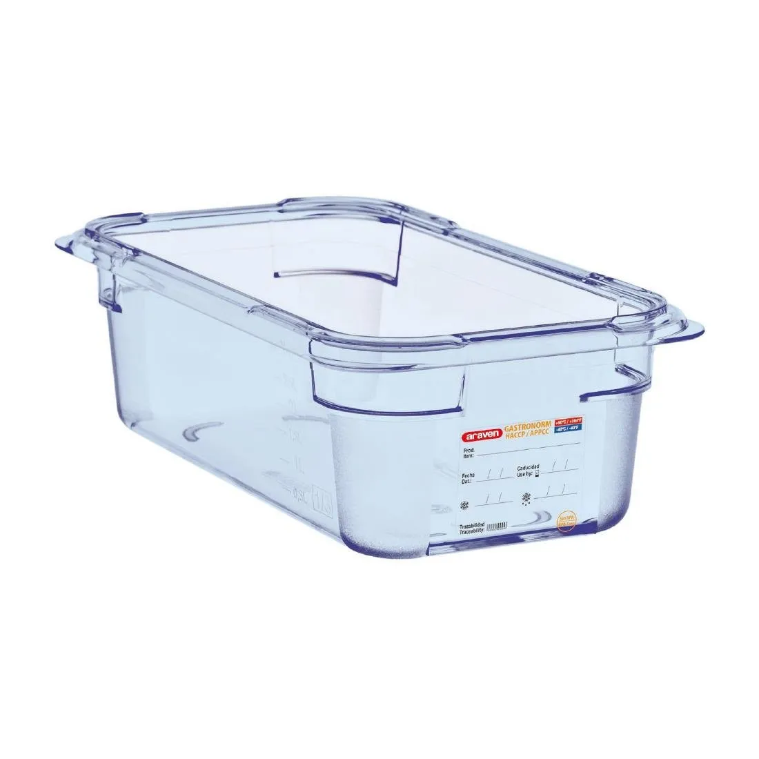 Caja Hermética Azul ABS - GN 1/4 100 mm
