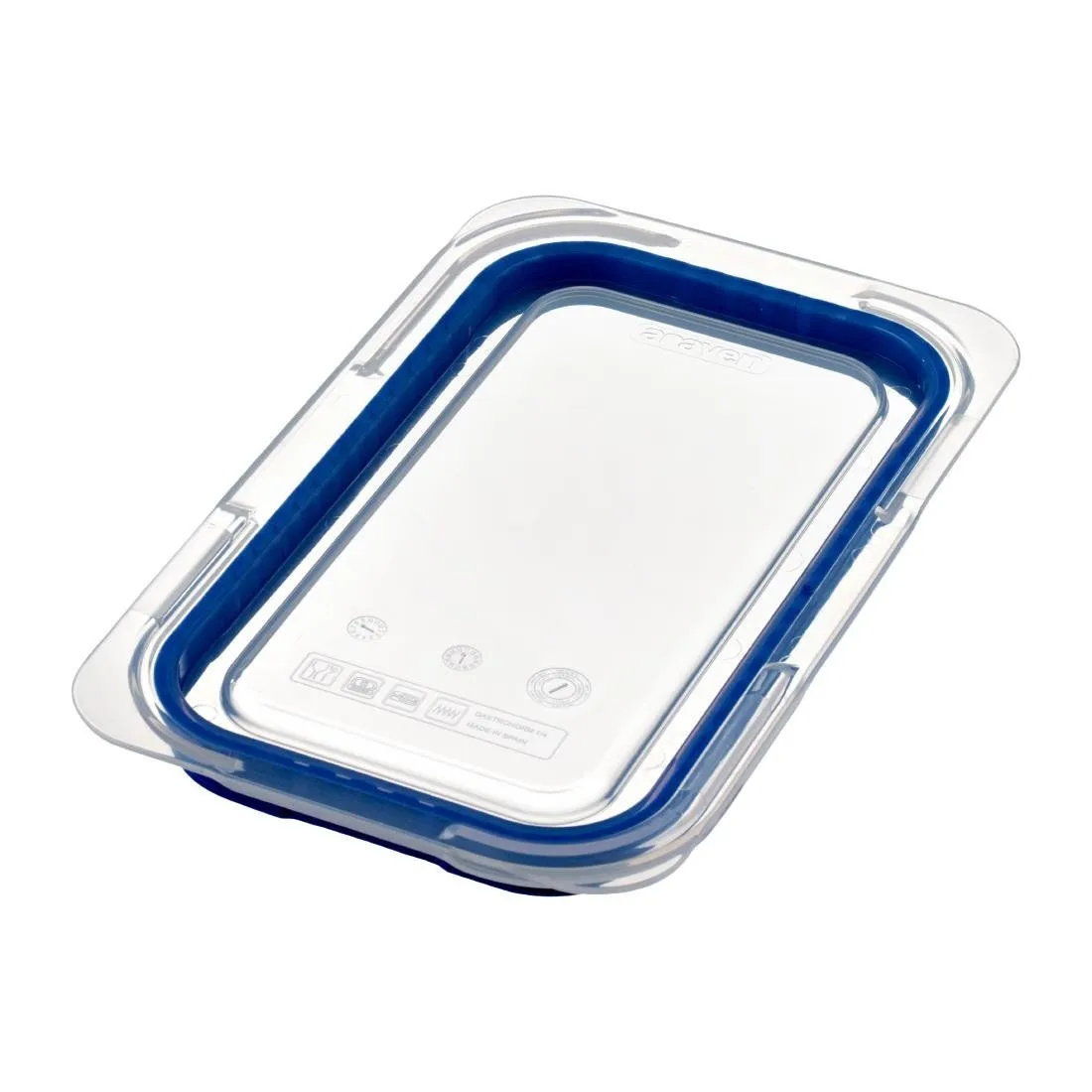Tapa azul de ABS sin BPA - GN 1/4