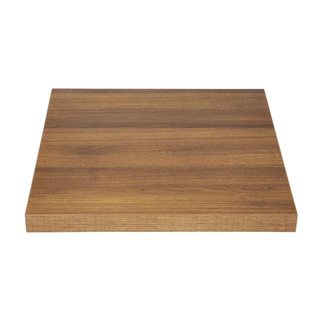 Tablero de mesa cuadrado efecto madera roble rústico - L 700mm