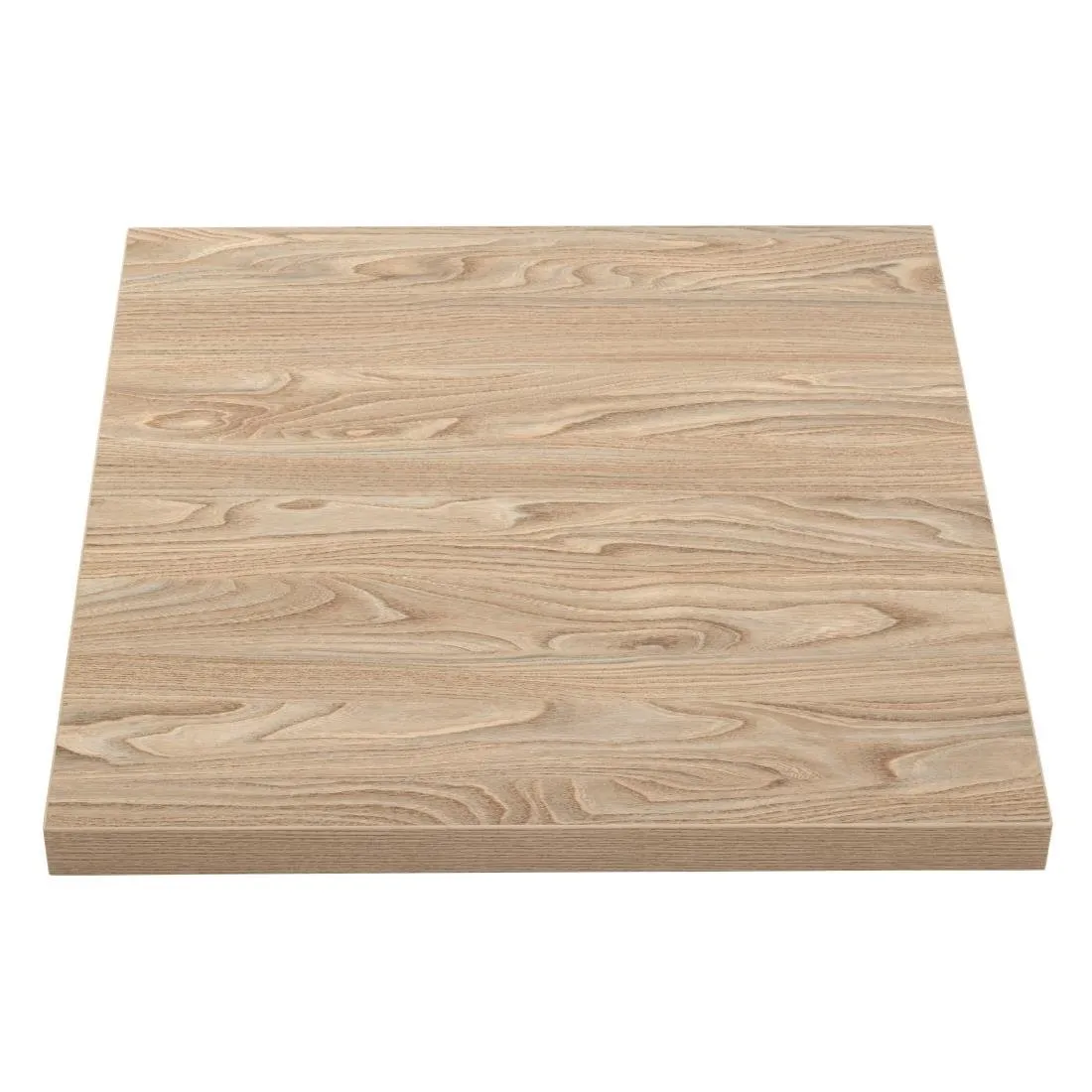 Tablero de mesa cuadrado efecto madera clara - 700 mm