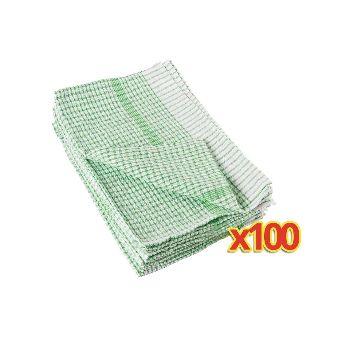 Lote de 100 paños verdes