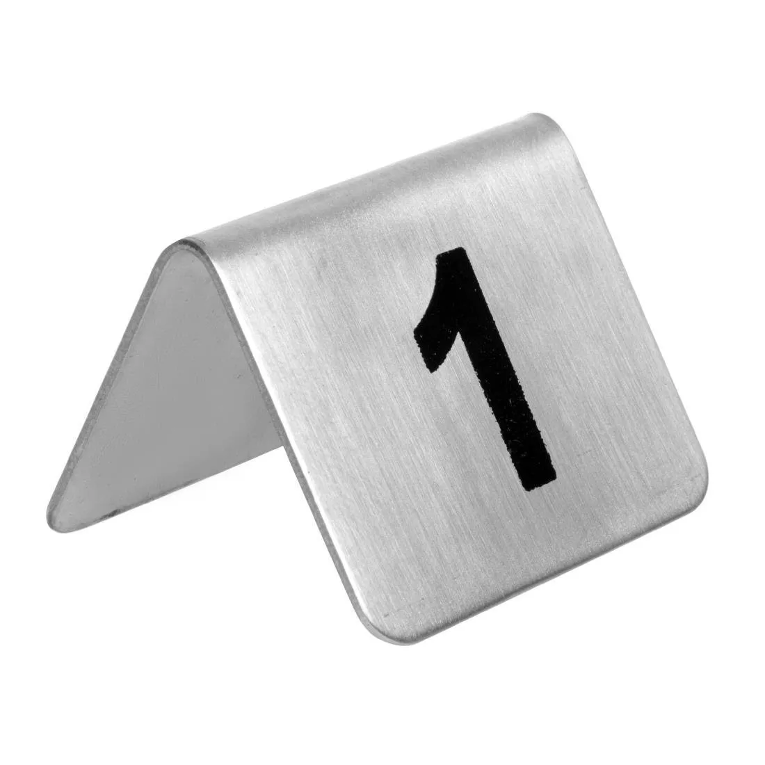 Números de Mesa en Acero Inoxidable del 1 al 10
